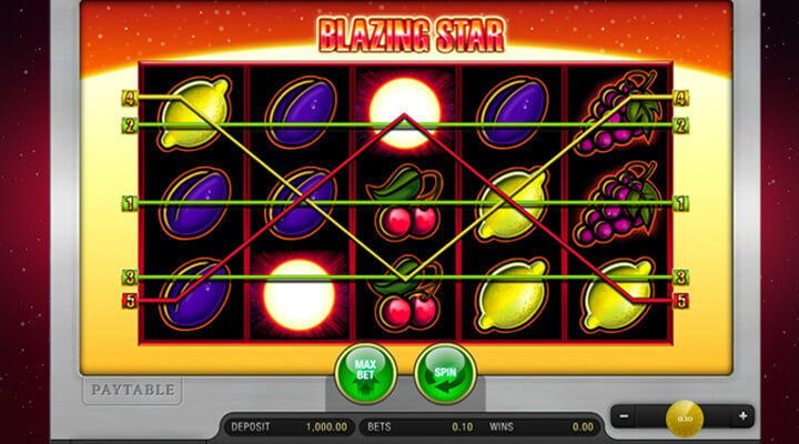 Blazing Star Slot Screenshot 3